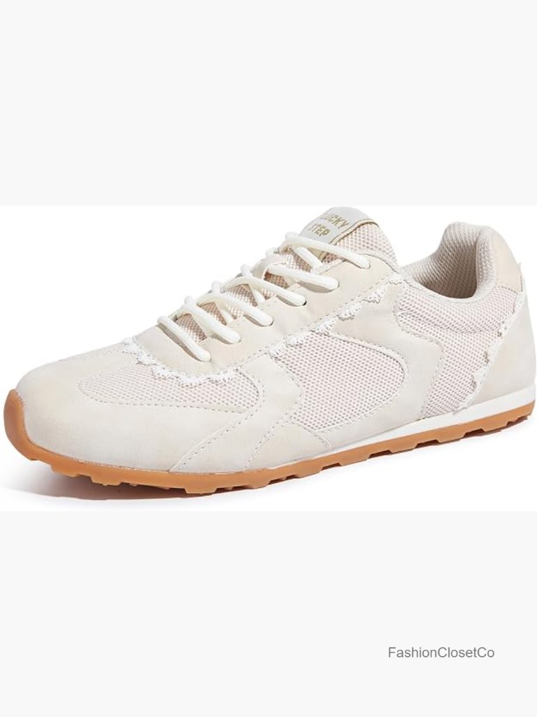 Retro Fashion Sneakers Non Slip Breathable Lace Walking Shoes
